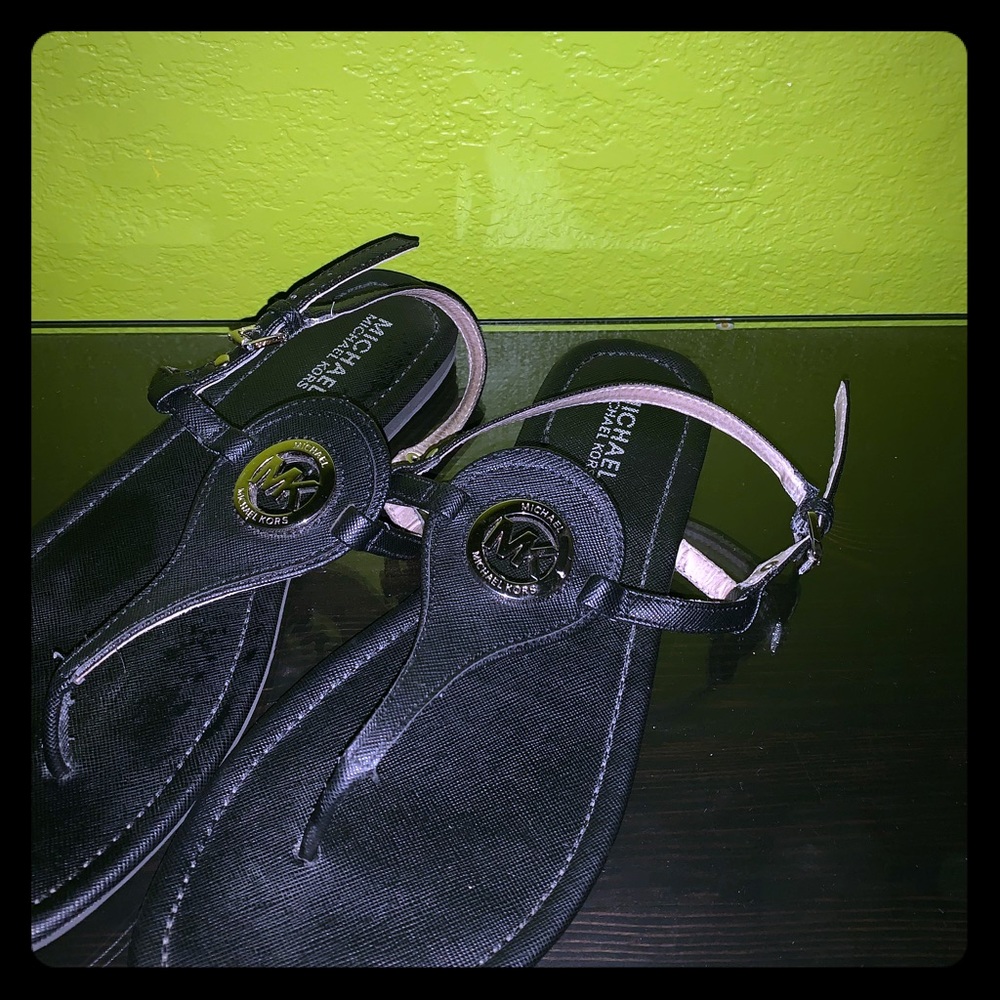 Black authentic Michael Kors sandals